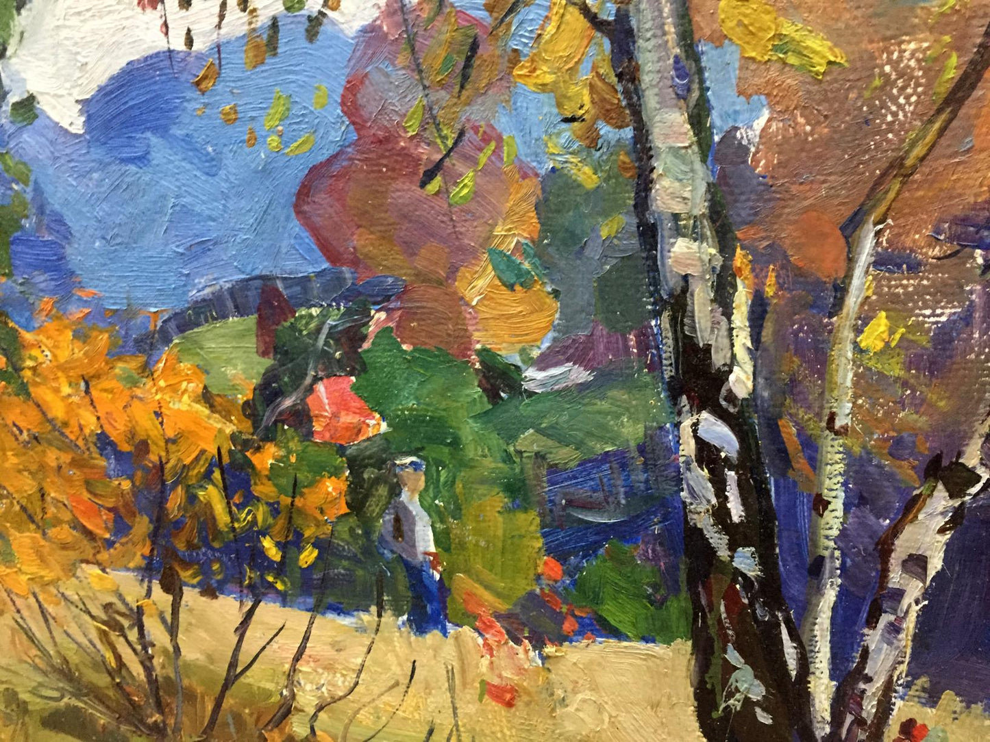 Oil painting Autumn Moses Gantman