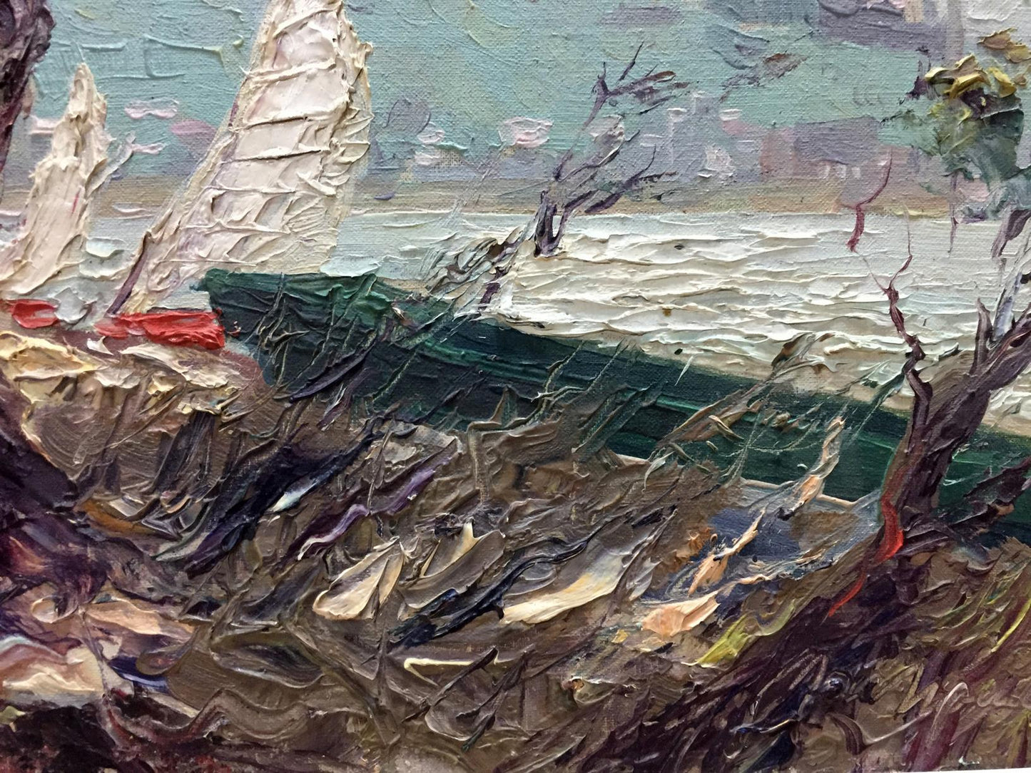 Oil painting Kiev. Wind Priymak B.N.