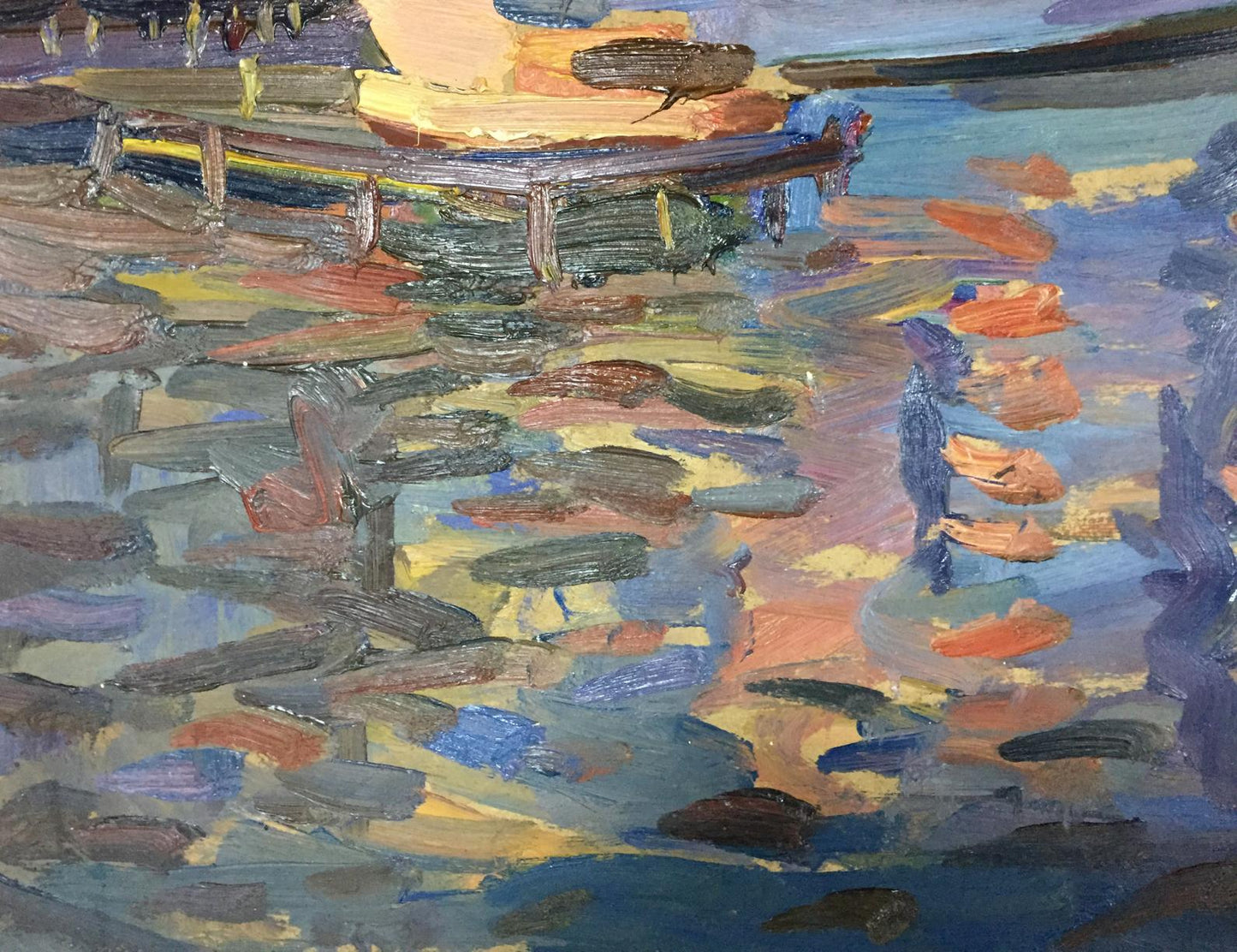 Oil painting In the port Karelin Vyacheslav Dmitrievich