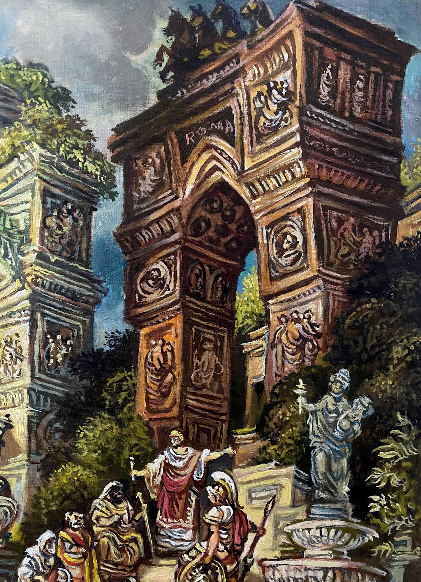 landscape painting In Rome