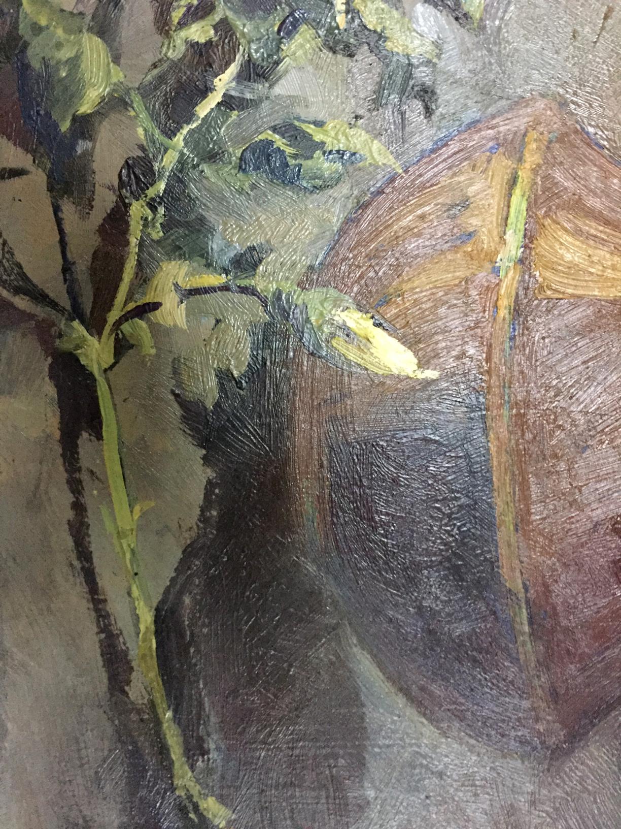 Oil painting Yellow roses Vol'shteyn Moisey L'vovich