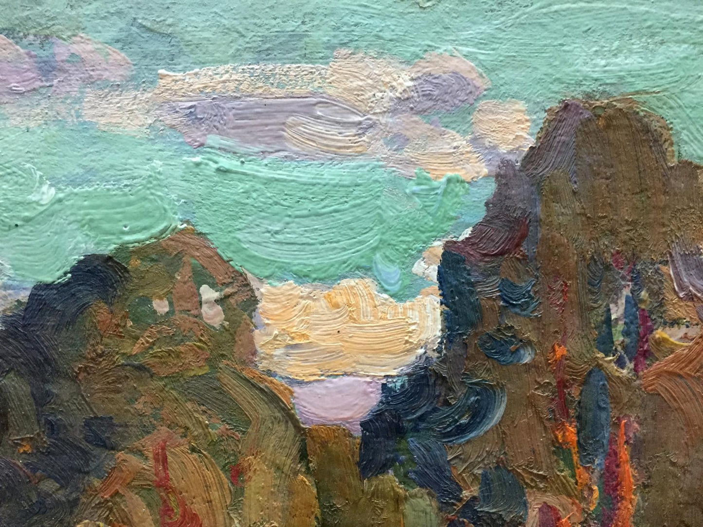 Oil painting Early morning Fomin Anatoly Nikiforovich