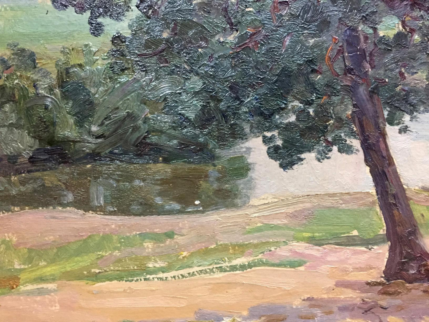 Oil painting Forest outskirts