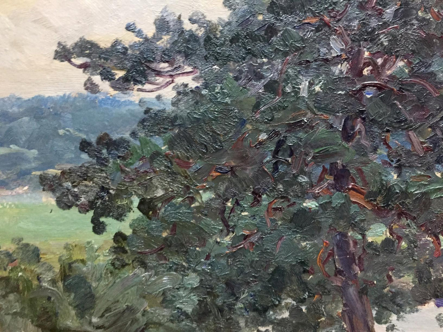 Oil painting Forest outskirts