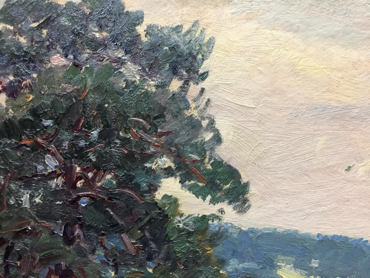 Oil painting Forest outskirts