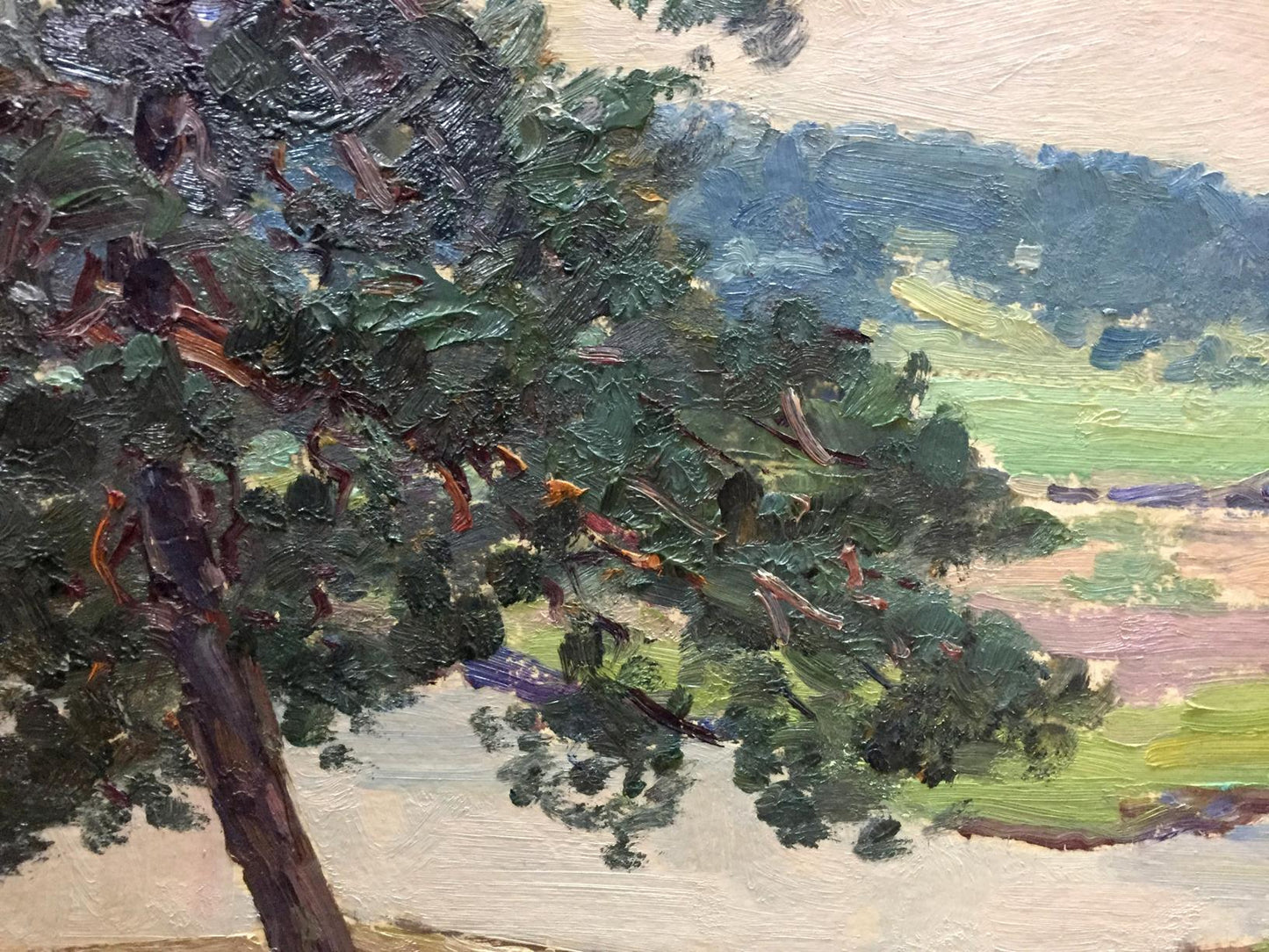 Oil painting Forest outskirts