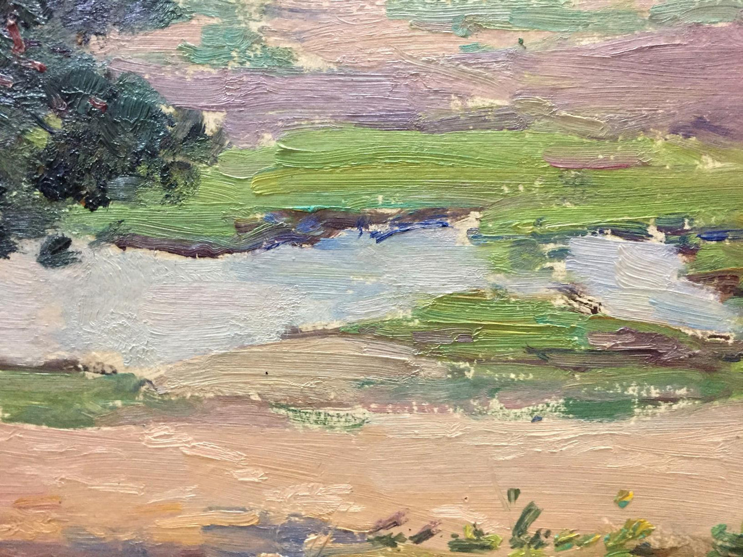 Oil painting Forest outskirts