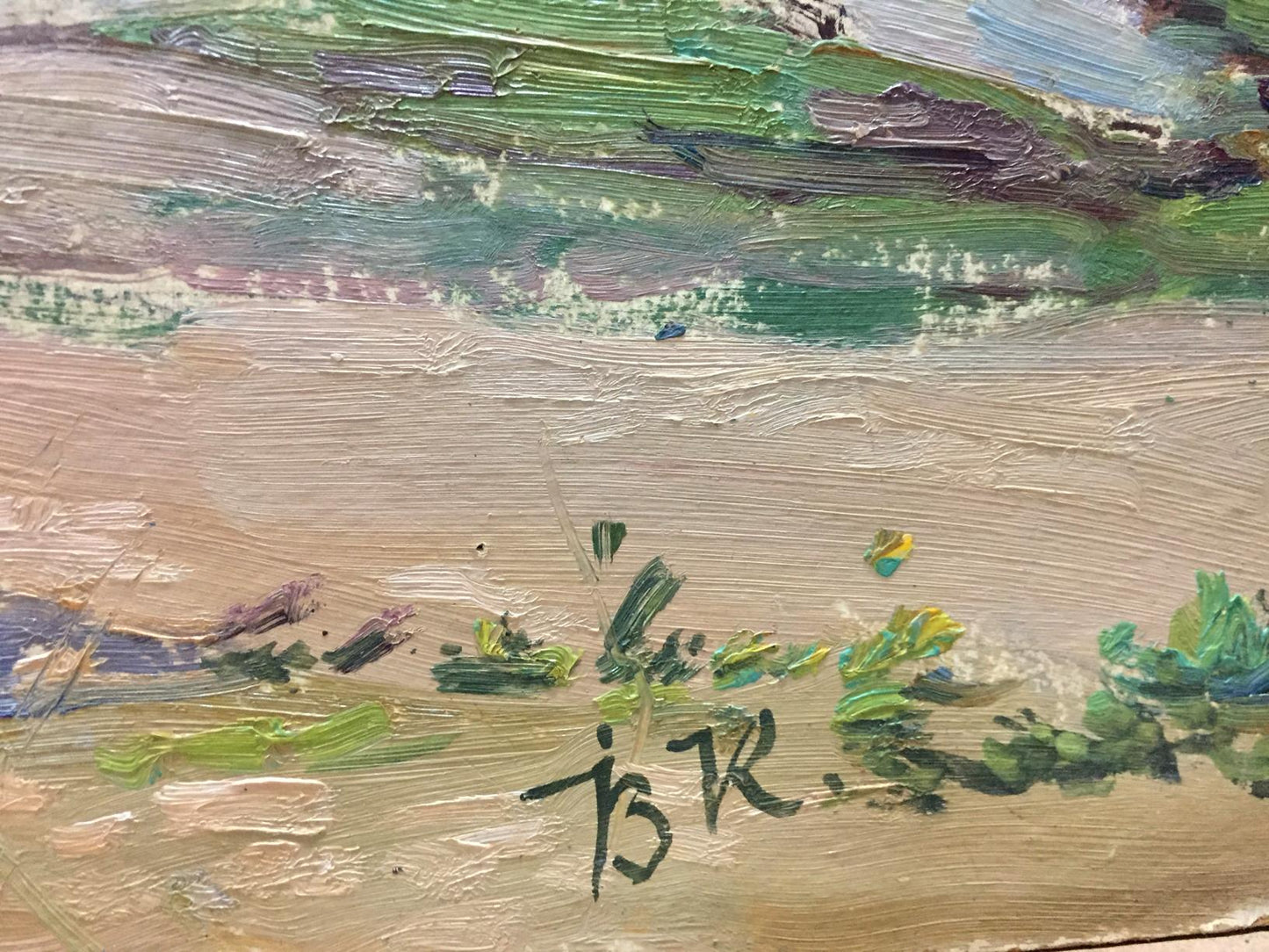 Oil painting Forest outskirts
