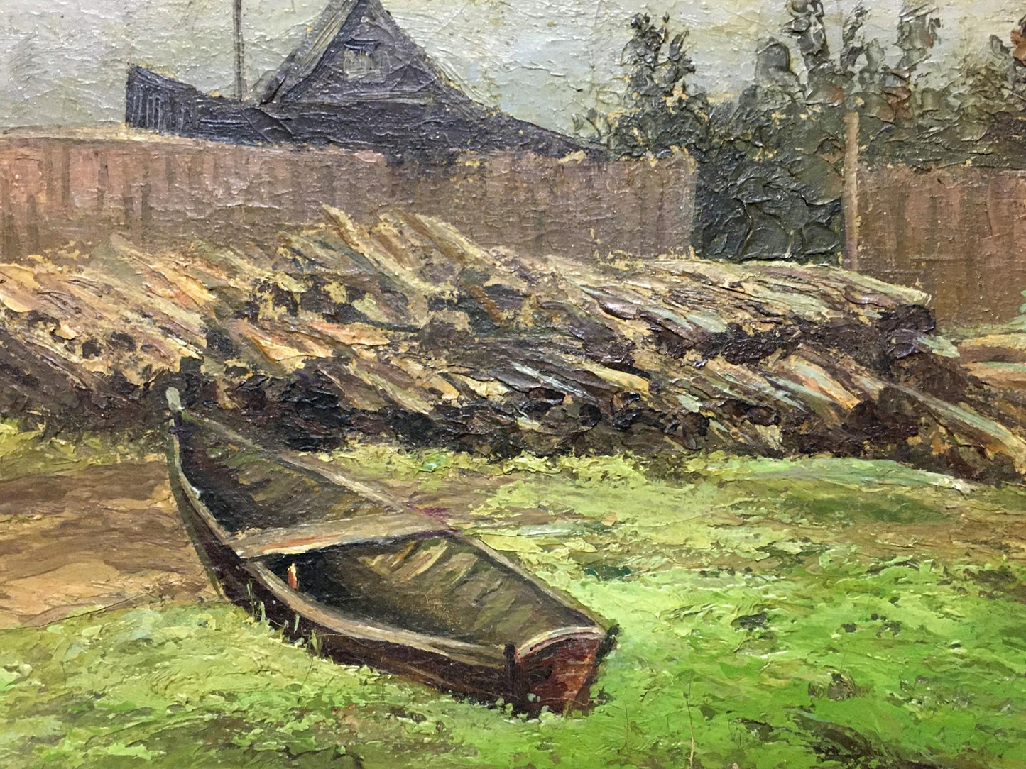 Oil painting Country life Alexander Georgievich Cherkass