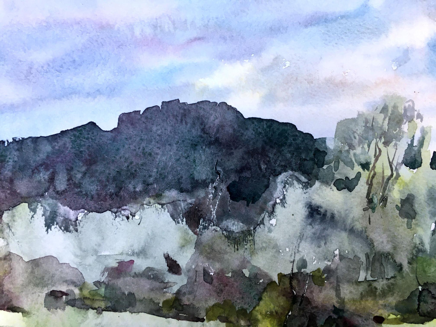Watercolor painting Spring Viktor Mikhailichenko