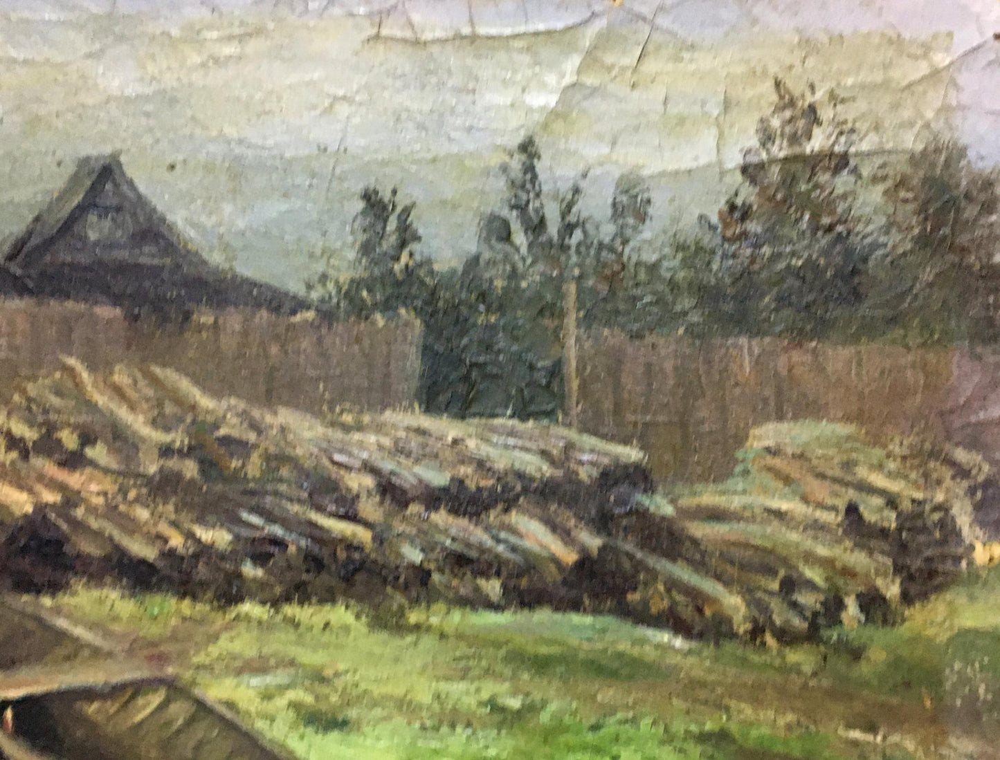 Oil painting Country life Alexander Georgievich Cherkass
