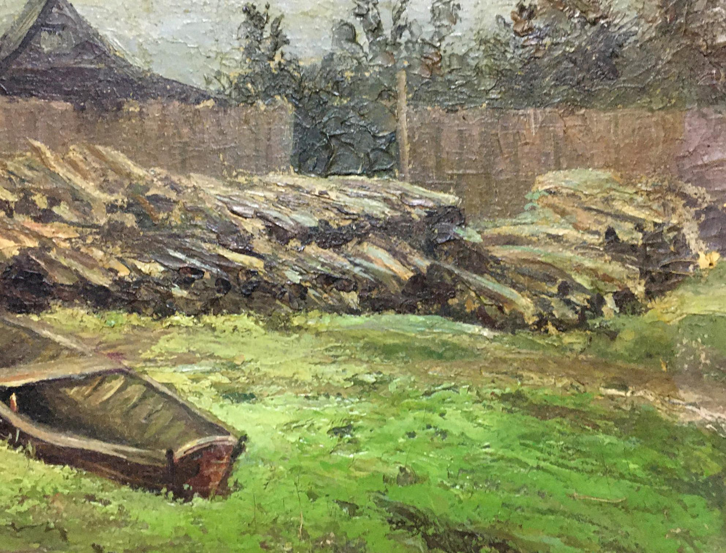 Oil painting Country life Alexander Georgievich Cherkass