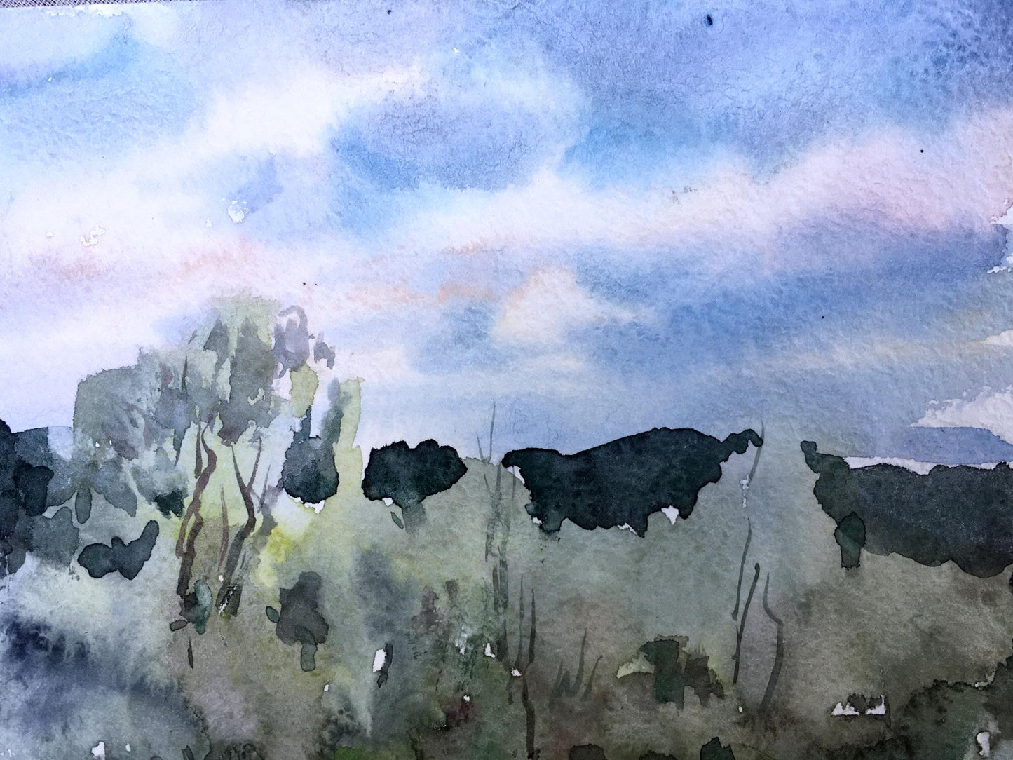 Watercolor painting Spring Viktor Mikhailichenko