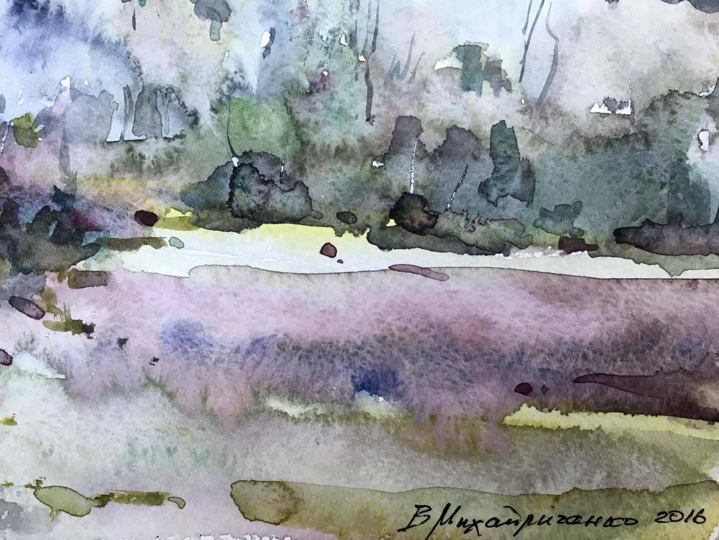 Watercolor painting Spring Viktor Mikhailichenko