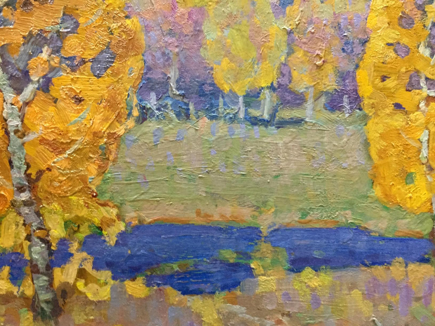 Golden Tones: Grigory Ruban's Vibrant Oil Rendition of Autumn