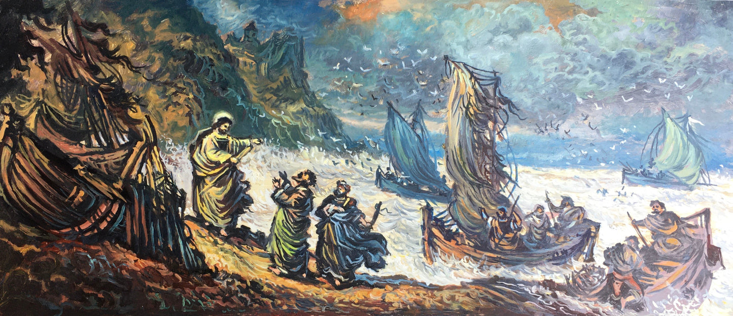 Oil painting Angels saviors Alexander Arkadievich Litvinov