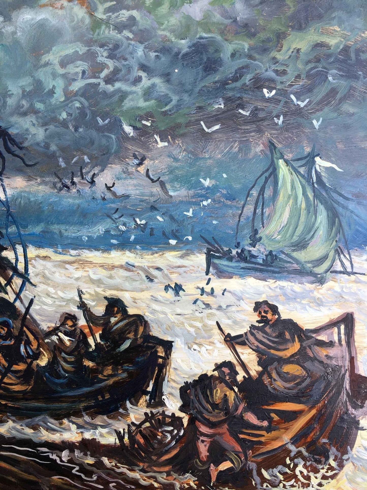Oil painting Angels saviors Alexander Arkadievich Litvinov