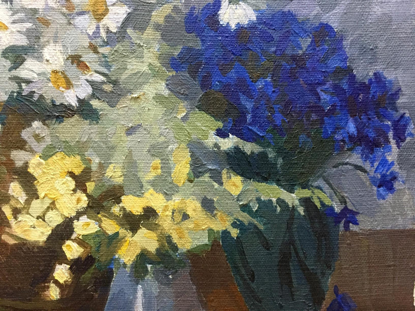 Oil painting Camomile Yukhno-Gurevich Anna Meerovna