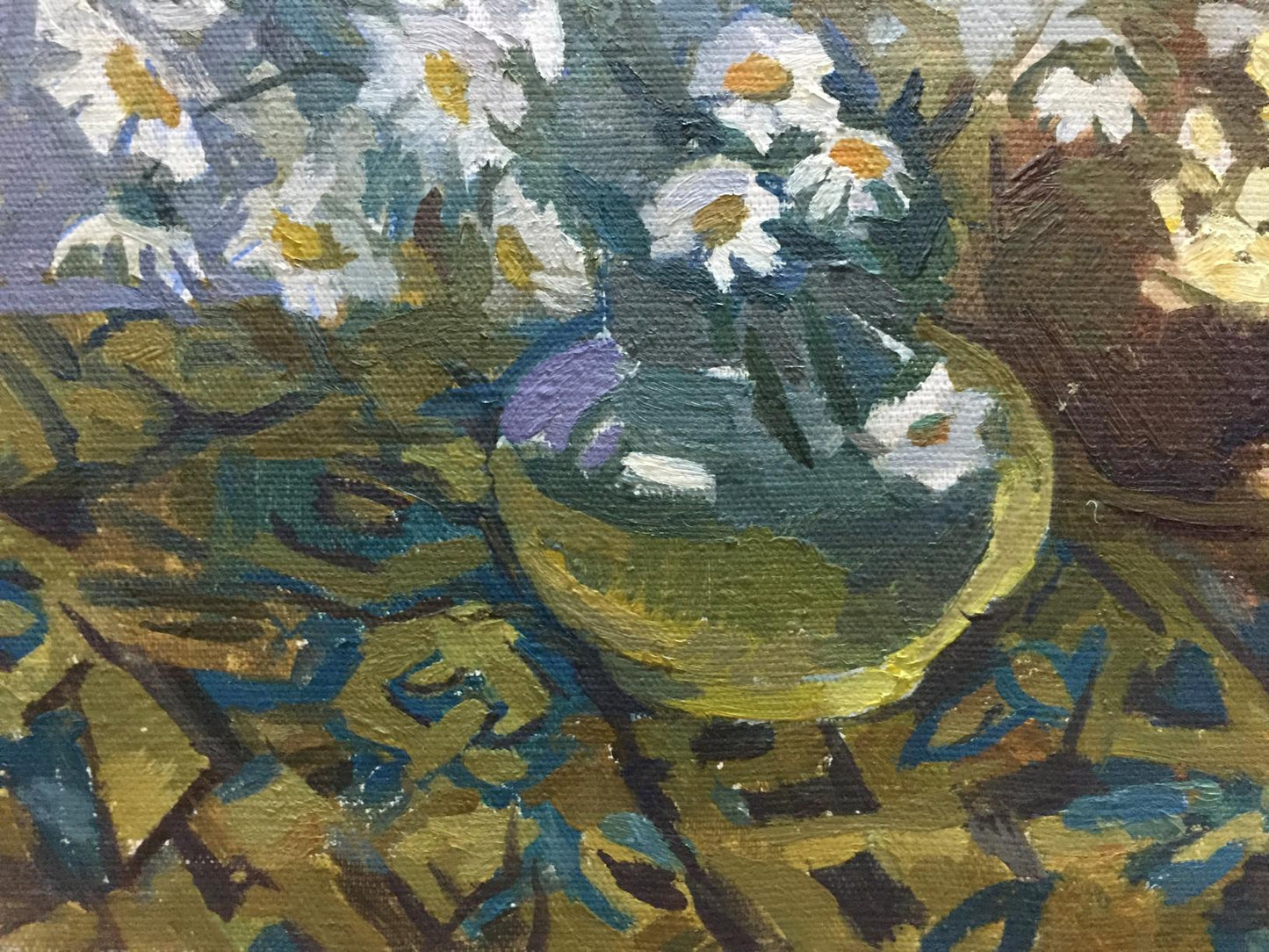 Oil painting Camomile Yukhno-Gurevich Anna Meerovna