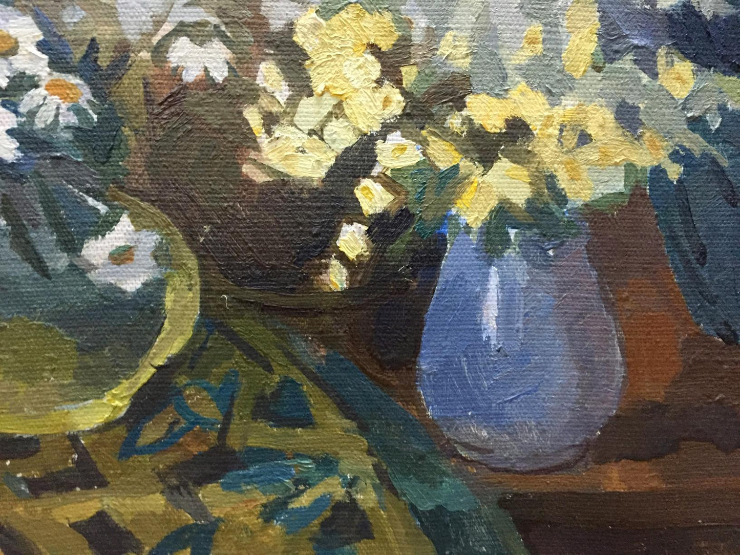 Oil painting Camomile Yukhno-Gurevich Anna Meerovna