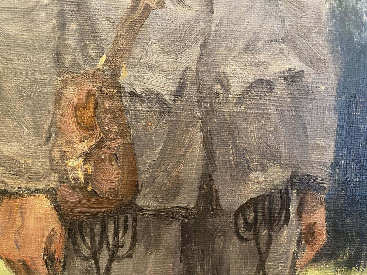 Oil painting Hungarian soldier Ivan Alekseevich Vladimirov