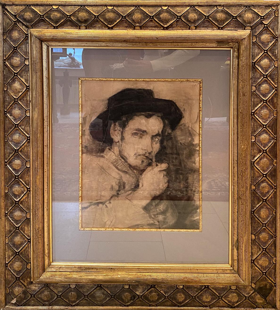 Painting Portrait of a man Ilya Efimovich Repin