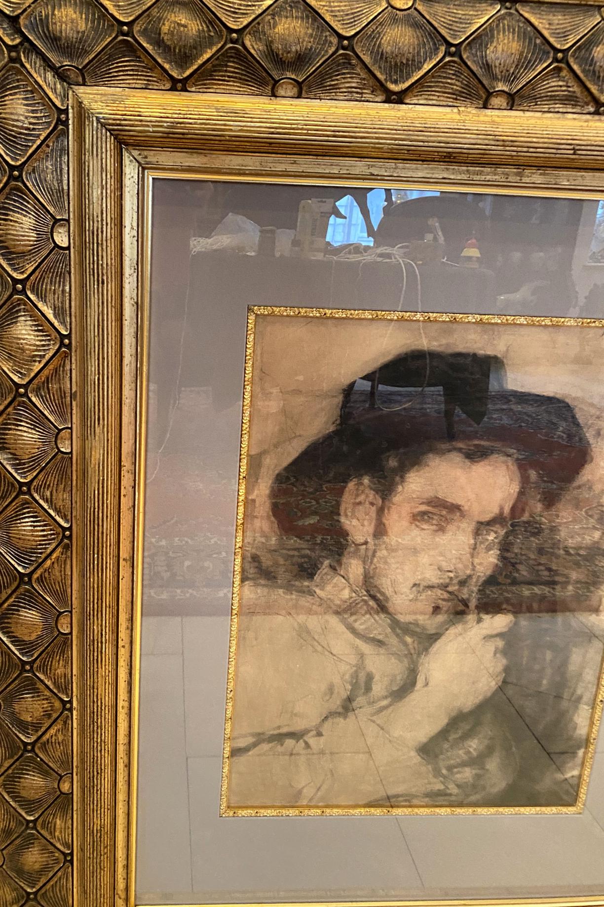 Painting Portrait of a man Ilya Efimovich Repin