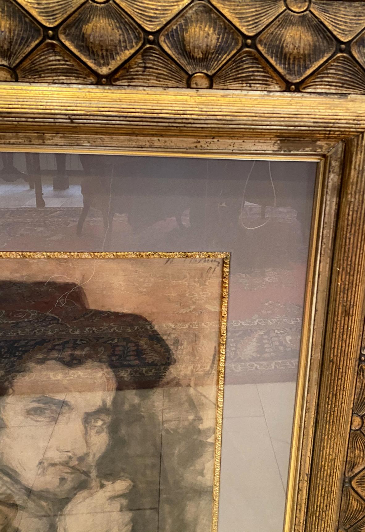 Painting Portrait of a man Ilya Efimovich Repin