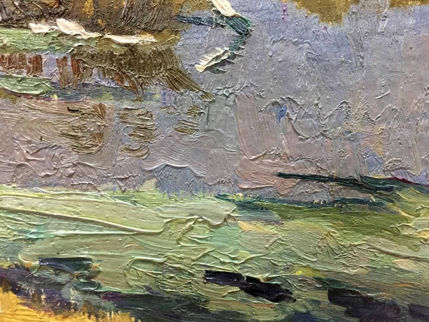 Oil painting Autumn time Korzh Vladimir Demyanovich