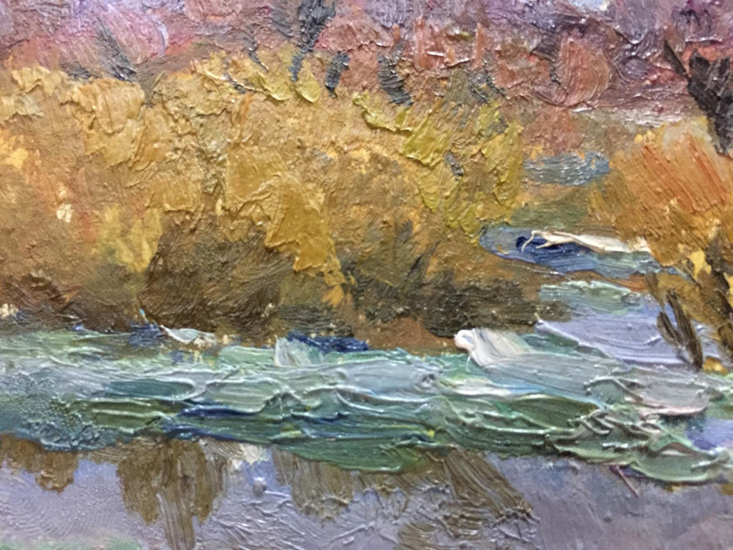 Oil painting Autumn time Korzh Vladimir Demyanovich