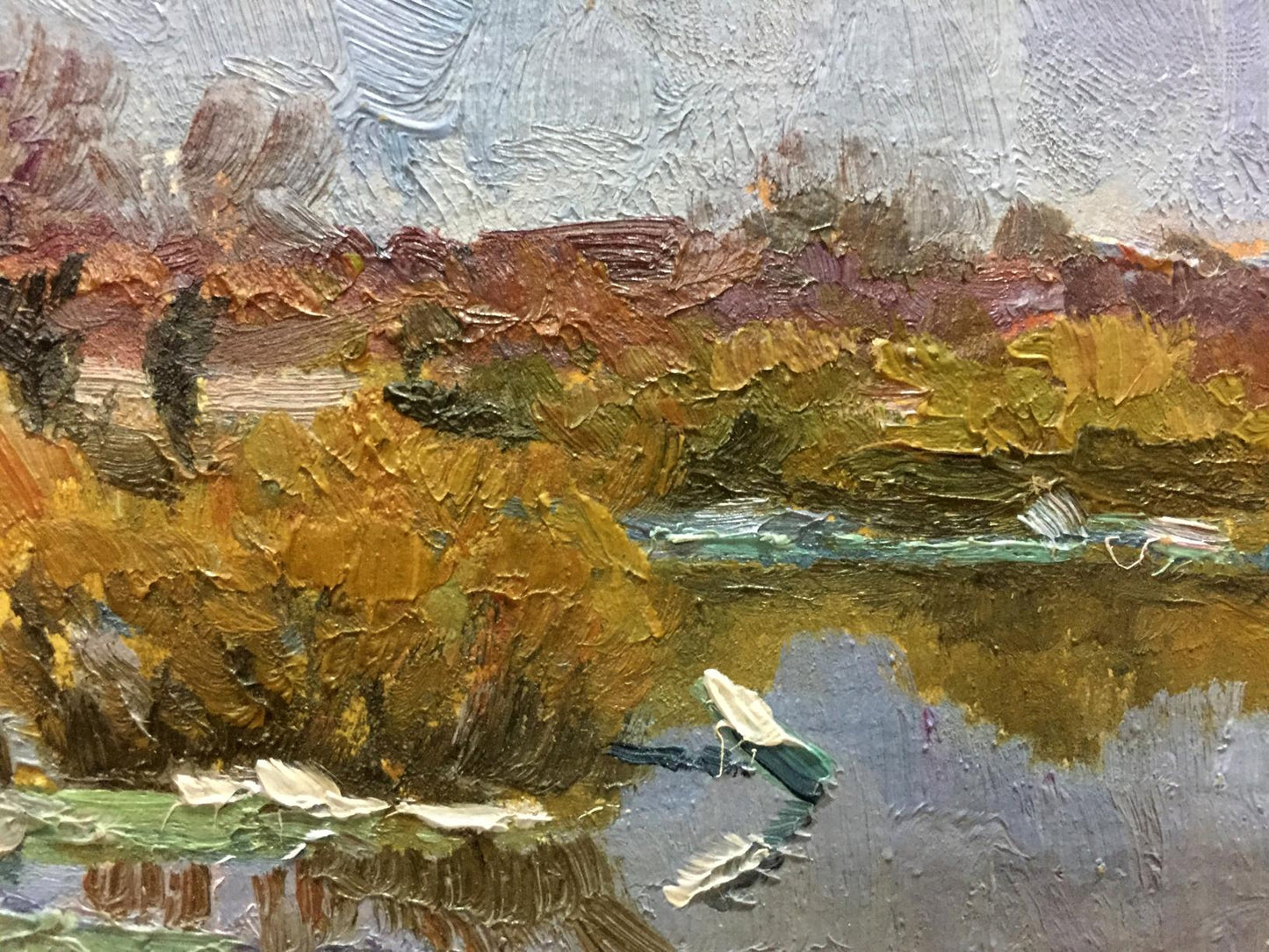Oil painting Autumn time Korzh Vladimir Demyanovich