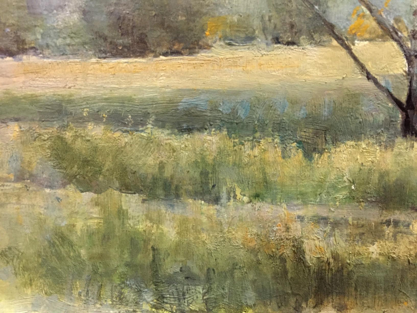 Oil painting Field near the forest Tereshchenko Vasily Alekseevich