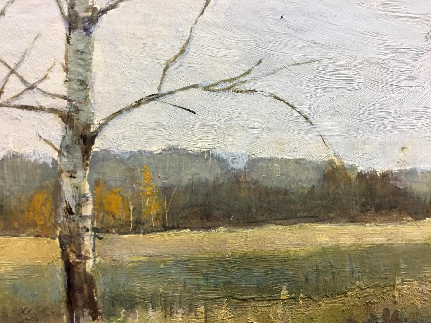 Oil painting Field near the forest Tereshchenko Vasily Alekseevich