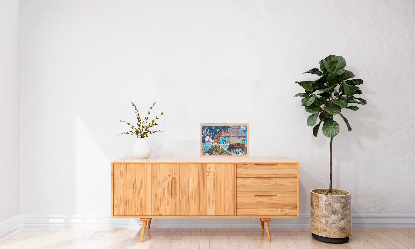 Nature Landscape Village landscape Art