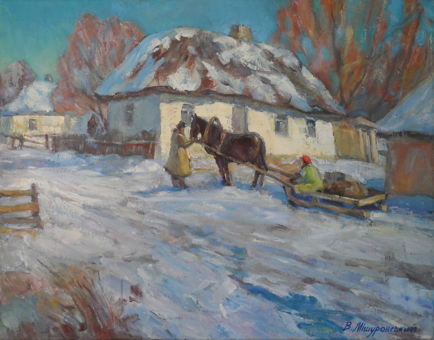 Oil painting Spring worries Mishurovsky V. V.