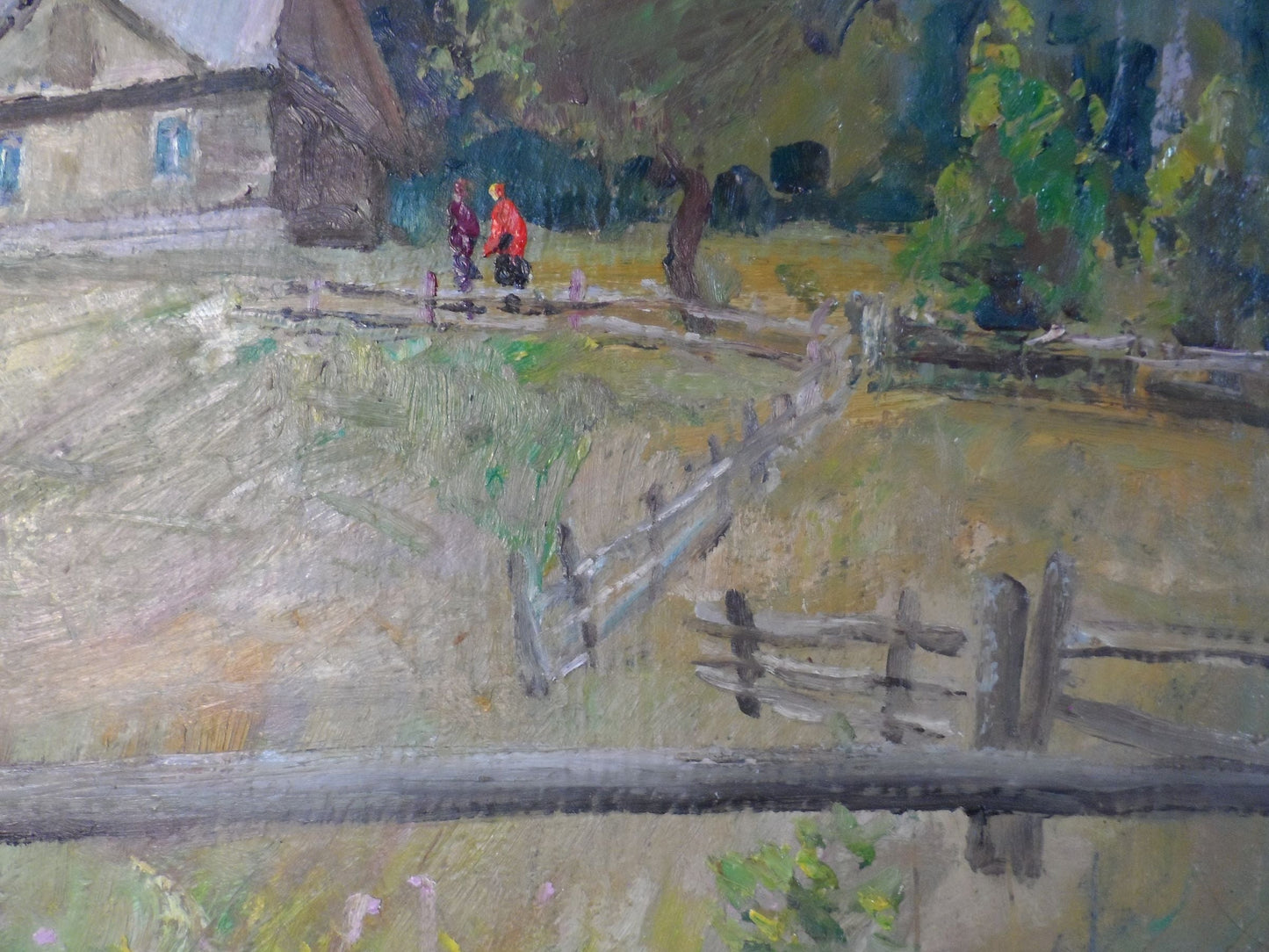 Carpathian Adventure: V. V. Mishurovsky's Oil Landscape Painting