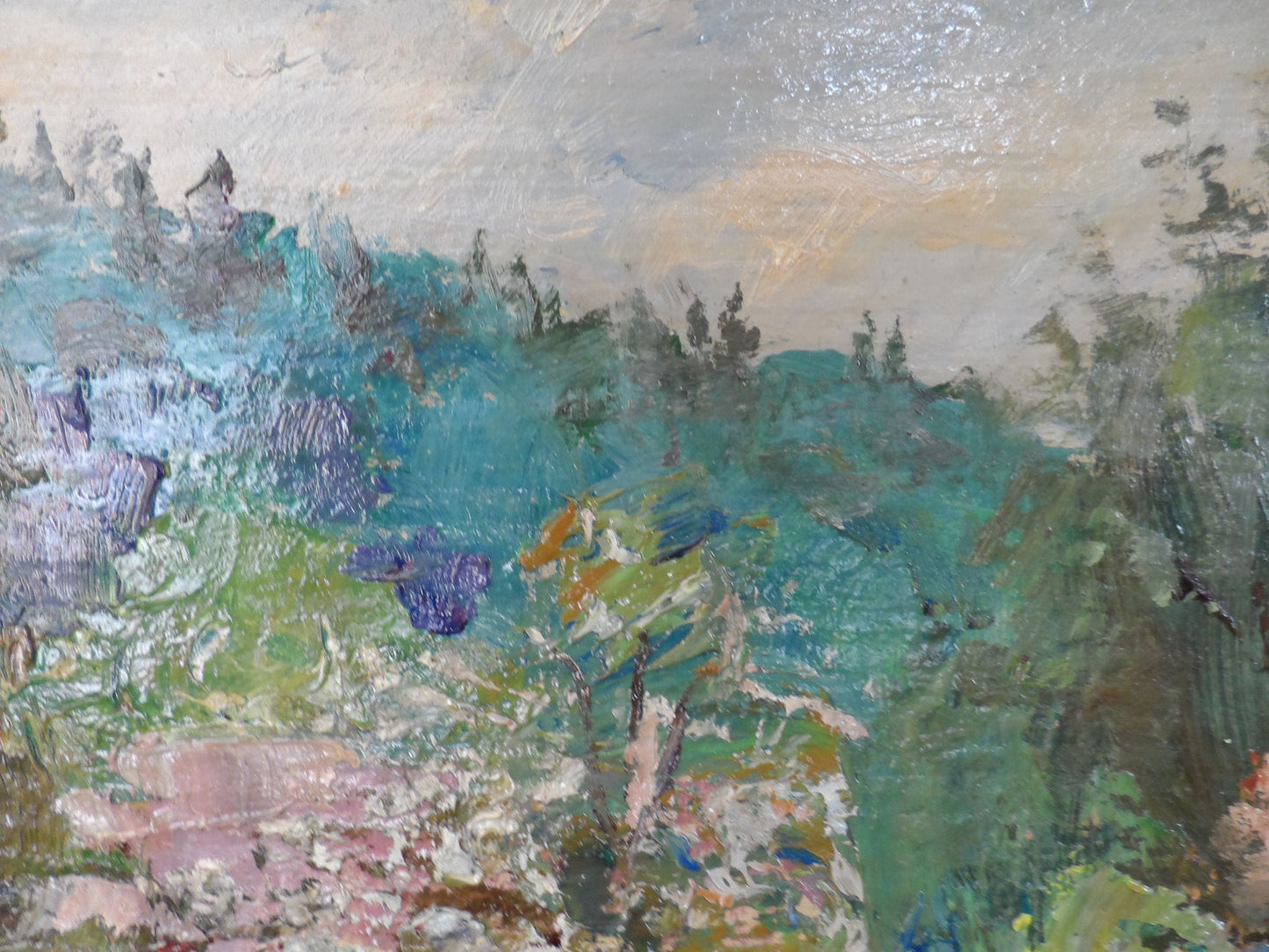 Oil Painting Spring Nature Landscape