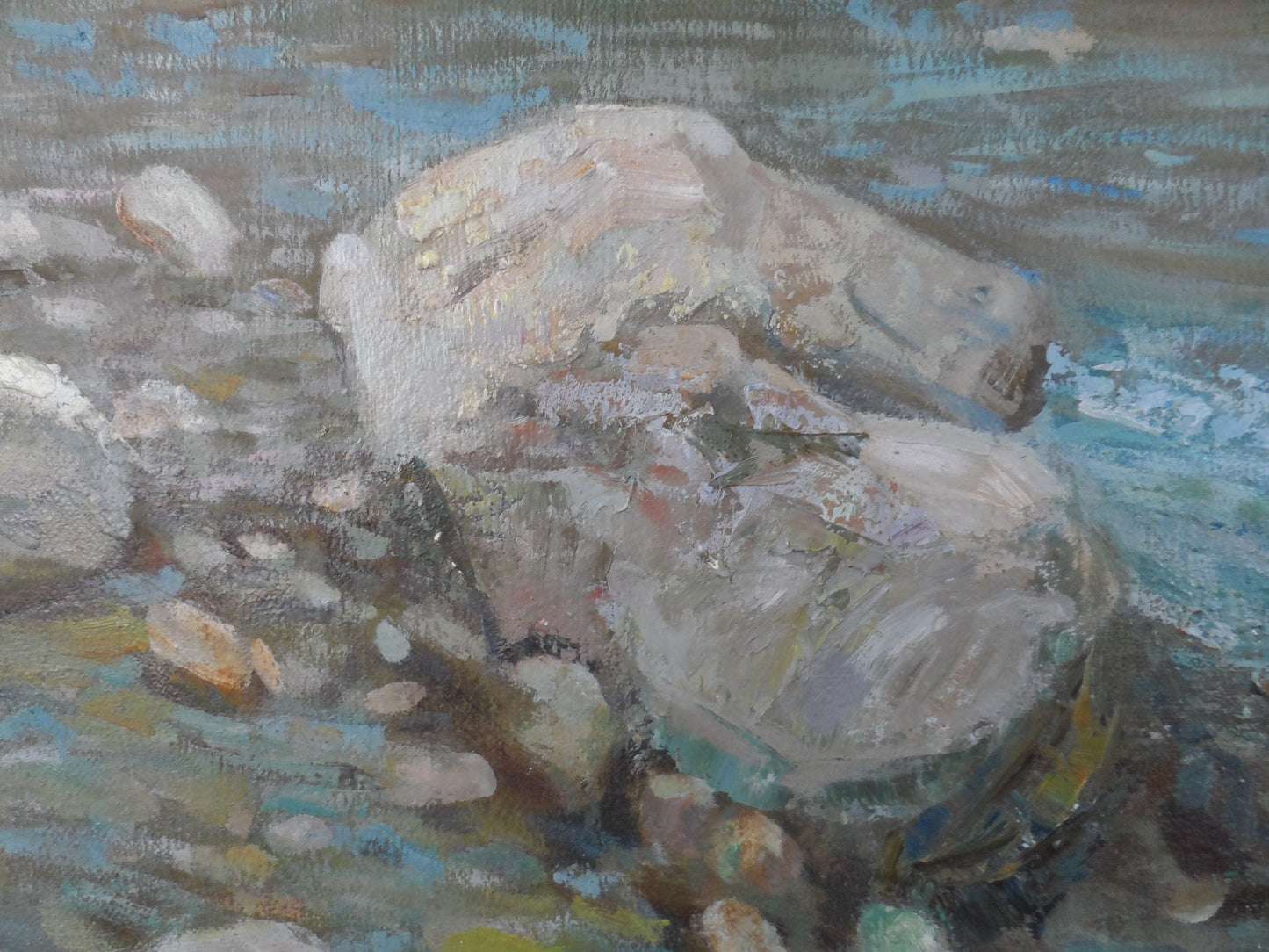 Oil painting Crimean spring