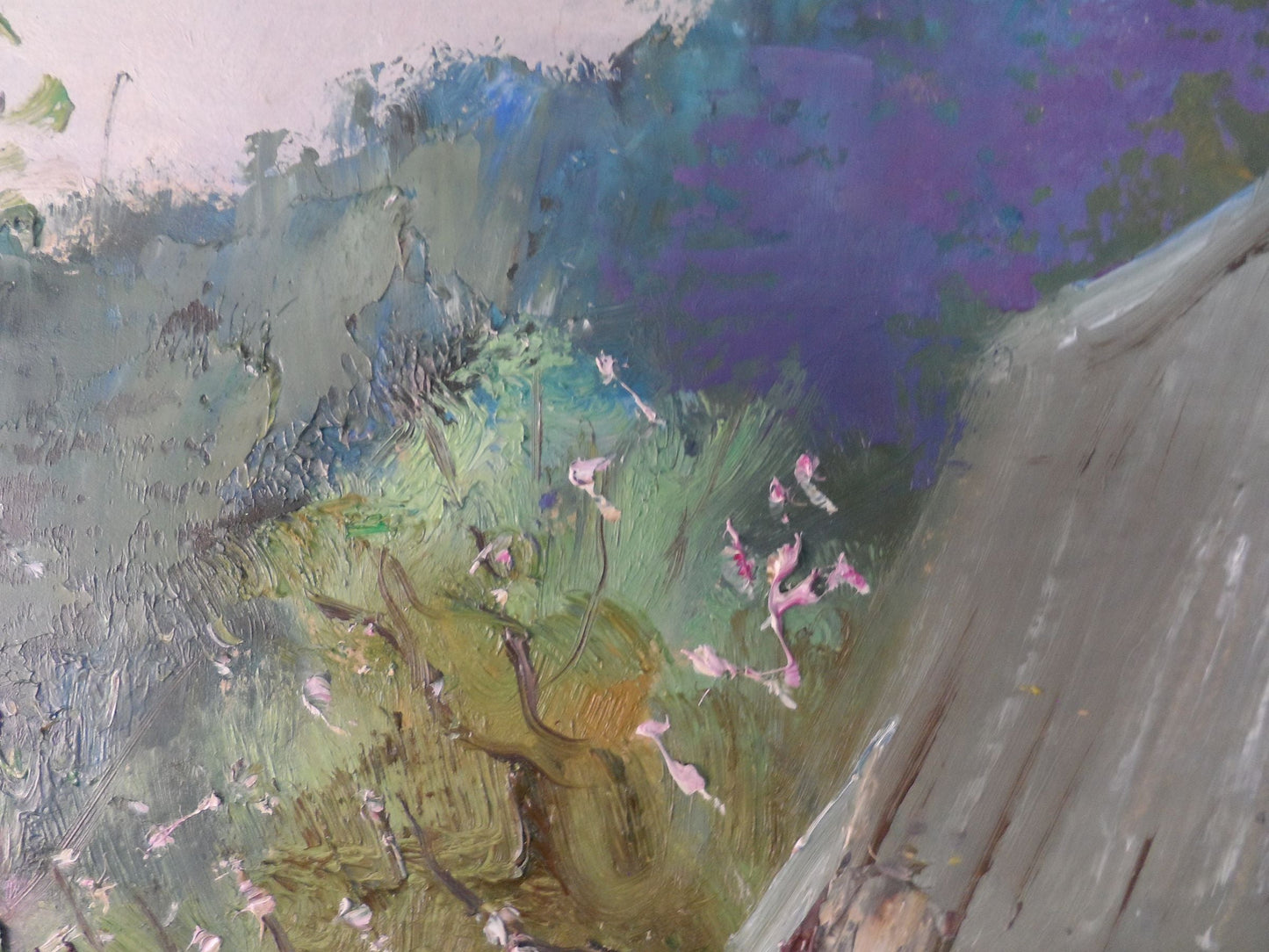Spring Beehives illustrated in oil by V. V. Mishurovsky