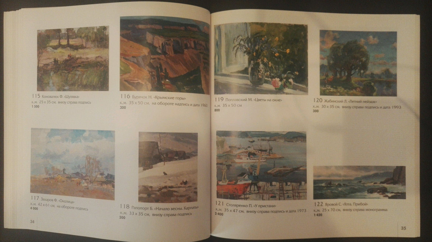 Oil painting Landscape with a lake Zhabinsky Leonid Andreevich