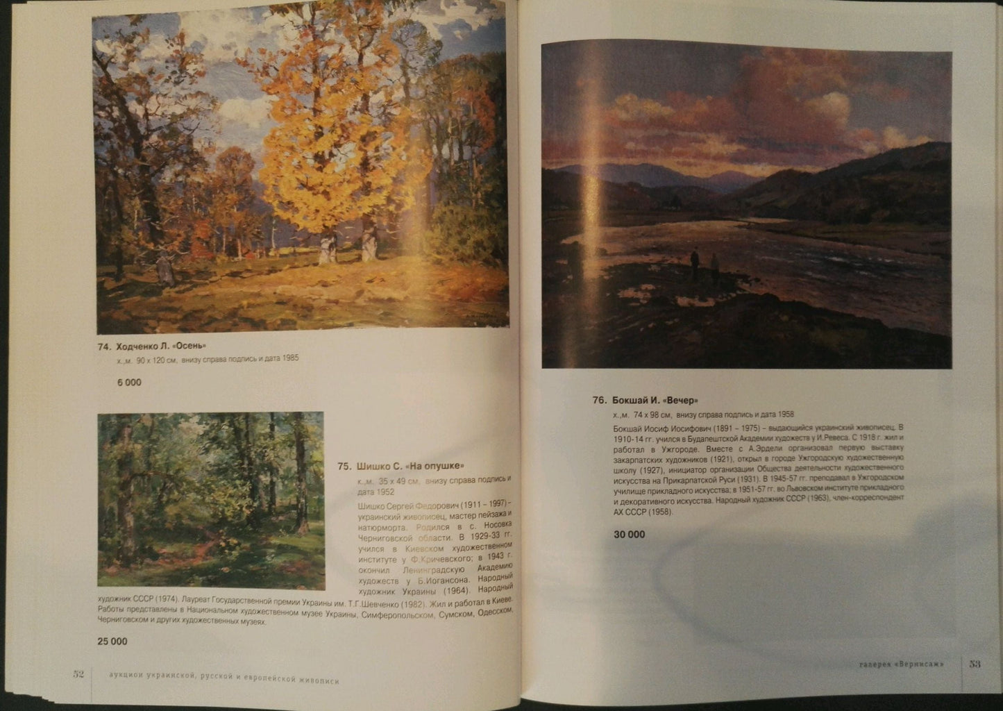 Oil painting A park Khodchenko Lev Pavlovich