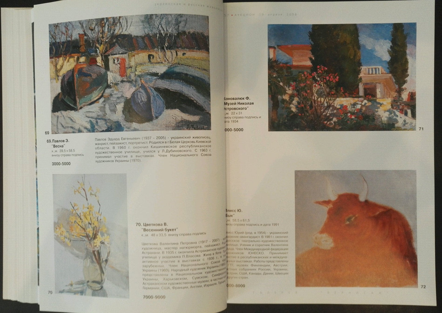 Oil painting Bull Yuri Anatolievich Pliss