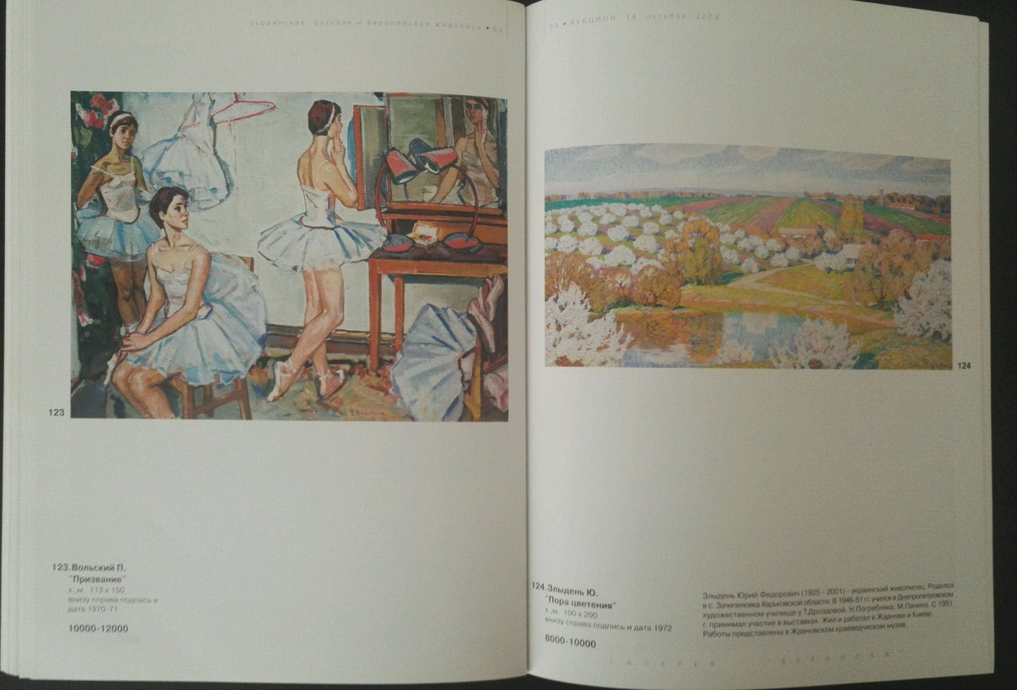 Oil painting Blooms Zlyden Yuri Fedorovich