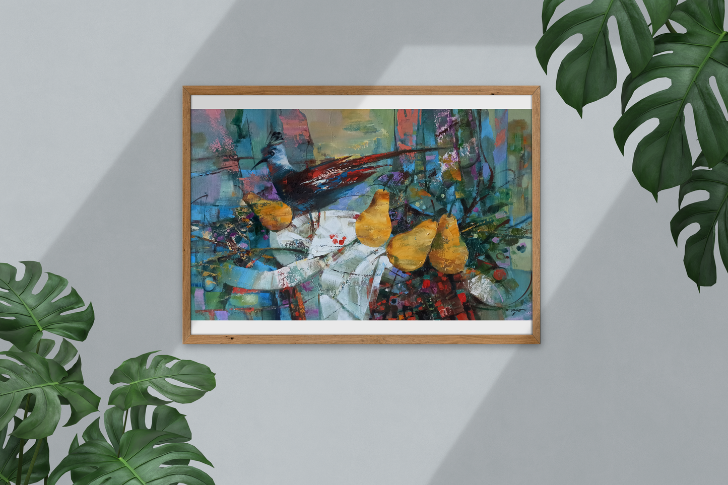 Abstract oil painting Fruitful Flight Anatoly Tarabanov