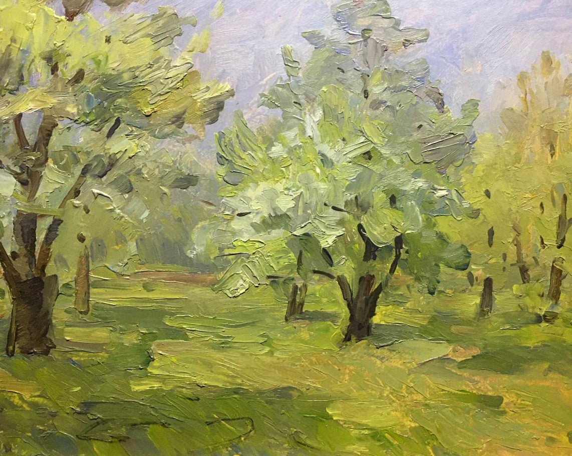 Oil painting Summer landscape Bloshenko Anatoly Mikhailovich