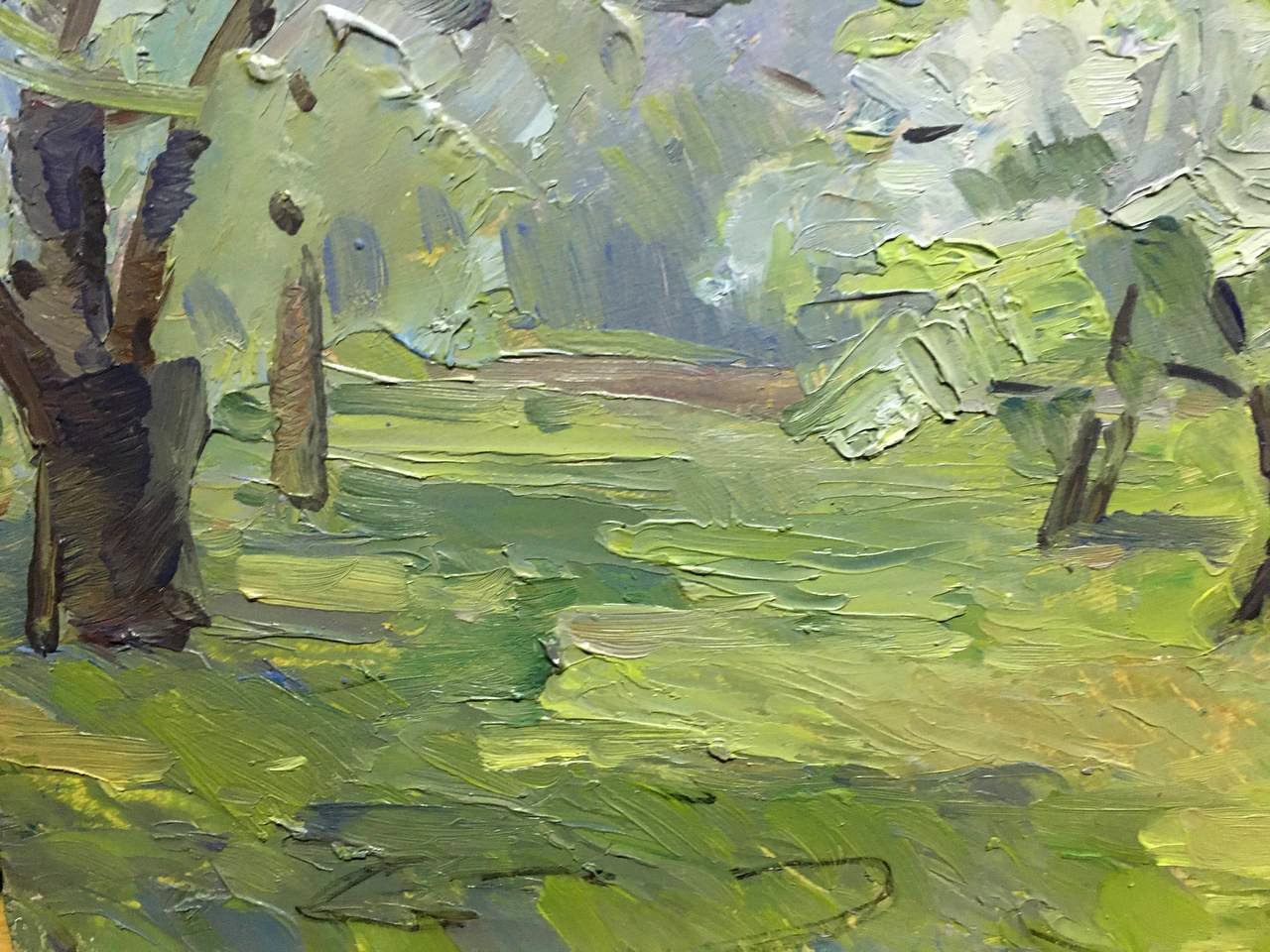 Oil painting Summer landscape Bloshenko Anatoly Mikhailovich