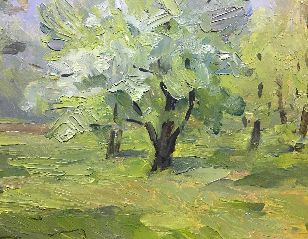 Oil painting Summer landscape Bloshenko Anatoly Mikhailovich