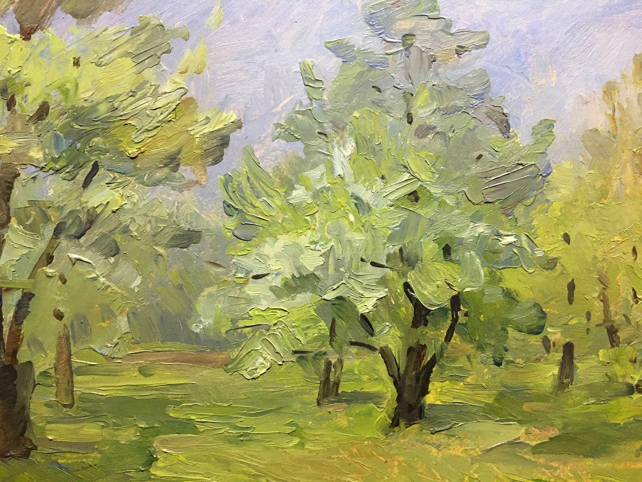 Oil painting Summer landscape Bloshenko Anatoly Mikhailovich