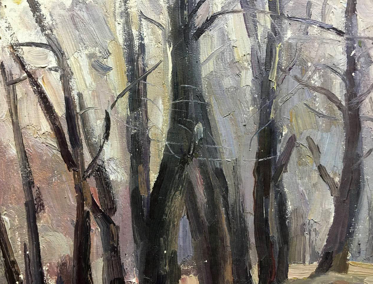 Oil painting Autumn forest Bloshenko Anatoly Mikhailovich