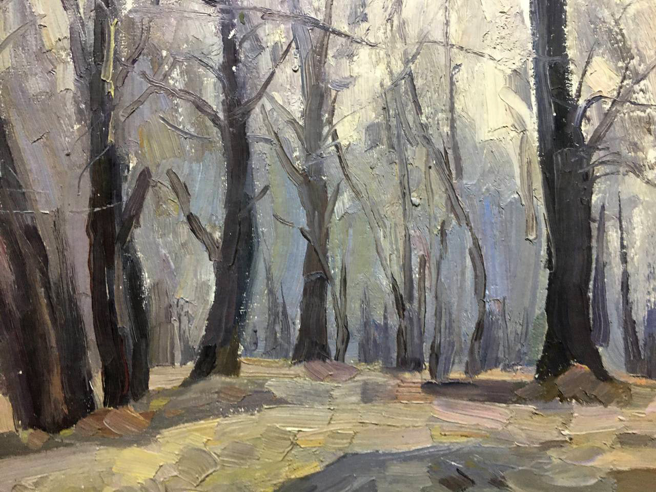 Oil painting Autumn forest Bloshenko Anatoly Mikhailovich